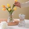 Transparent Origami Glass Vase Minimalist Art Flower Vase Modern Tabletop Vase  Homestay Decoration