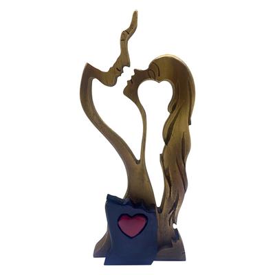 Couple Resin Ornaments Valentine's Day Ornaments Love Shape   Home Ornaments Couple Kiss Resin Decoration Valentine's Day Gift