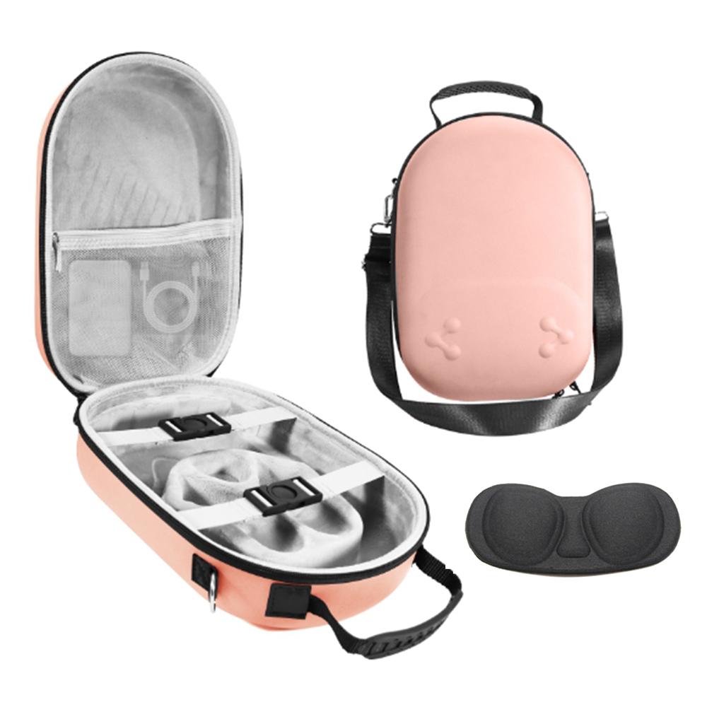 For Meta Quest 3S Storage Bag VR Headset Carrying Case with Lenses Protector Hard Shell EVA Leather Bag Shock Resistant