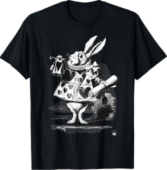 Easy Costume | Alice in Wonderland - White Rabbit T-Shirt Small