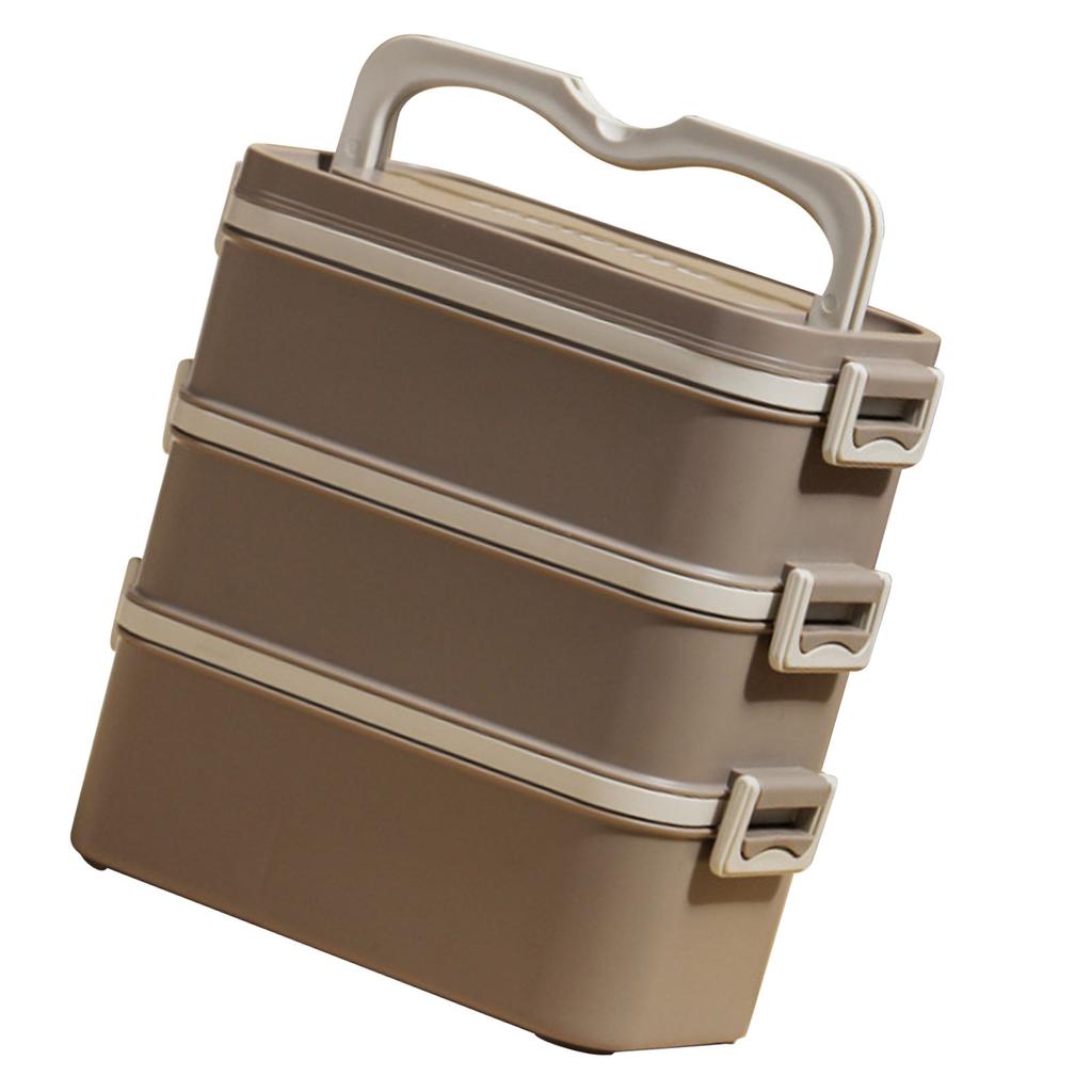 3 Layer Lunch Box 304 Stainless Steel Stackable Portable Large Capacity   Box for Kids Adults Students