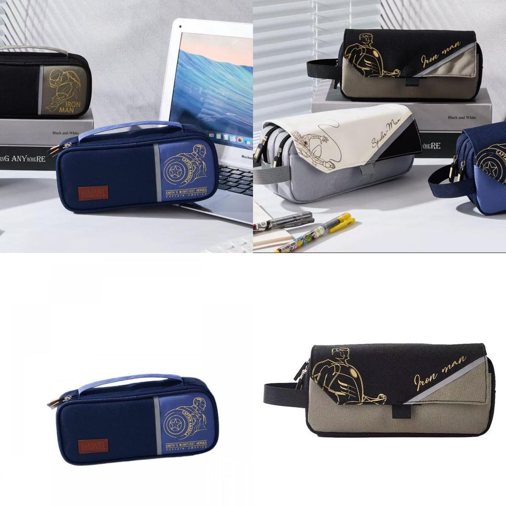 Marvel Avengers Pencil Case With Multiple Compartments For School Students