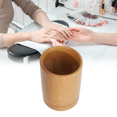 Cylinder Cylinder Bamboo Tool Holder  Vanity Desktop Small Beauty Sundries Finishing