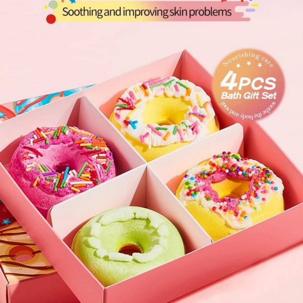 Donut Shaped Bath Bombs Cleanse and Nourish Skin