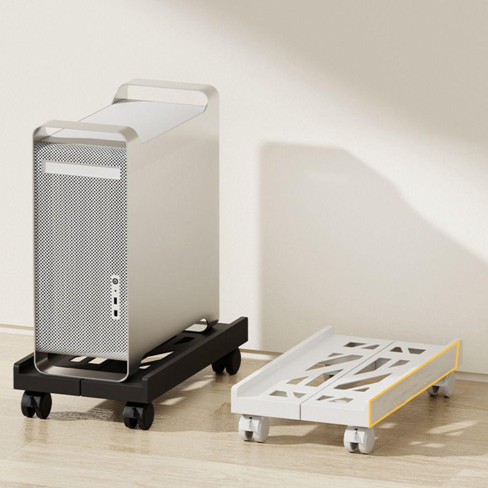 Adjustable Computer Host Bracket Telescopic Mobile Base Bracket Chassis Tray  Desktop Household