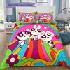 Set Biancheria da Letto con le Superchicche in Diverse Pose, 1 Copripiumino & 2 Federe, Camera da Letto, Ottimo Regalo
