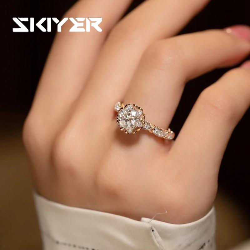 

Серебряные кольца женские высокого качества кольцо с цирконом серебряное обручальное кольцо свадебные украшения аксессуары