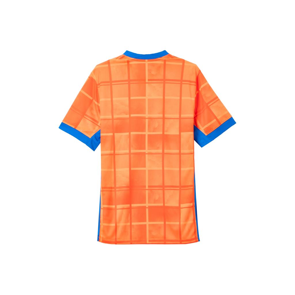 Nike Dri-Fit Shandong Taishan Quick-Dry Comfortable Fashionable Versatile Short Sleeve Football Shirt Men tops Bright-Orange Royal-Blue HM6171-819