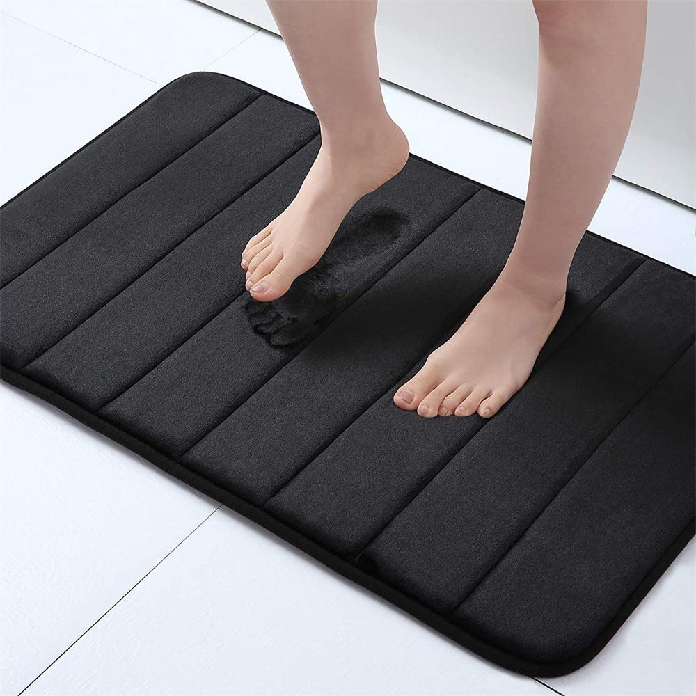 Olanly Non-slip Bath Mat Memory Foam Mat Water Absorbent Shower Carpet Thick Bath Rugs Bathroom Ultra Soft Bathroom Rugs Gadgets
