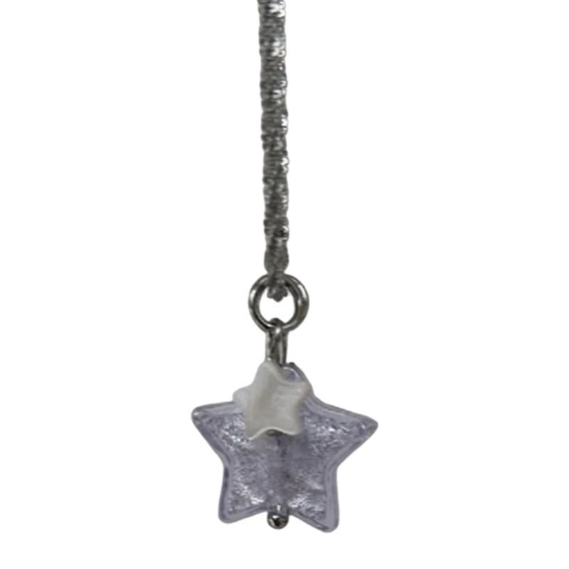 Star Pendant Necklace with Translucent Charm Detail, Lightweight Daily Wear Jewelry for Outfit Styling and Easy Looks