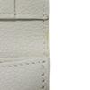 Used 9921 Business Card Holder 468994 7946 Grain Powder Textured Leather Bifold Logo Ivory Unisex from Japan AUTHENTIC