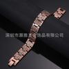 Mens Adjustable Copper Bracelet With Magnetic Vintage Geometric Retro Style