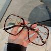 Fashion Square Glasses Frame Women Oversized Optical Transparent Spectacle Frames Vintage Eyewear Decoration Glasses Eyeglass