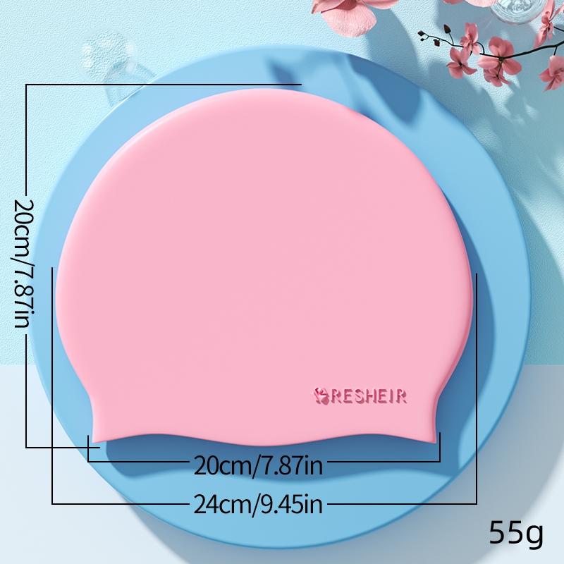 Silicone Waterproof Swimming Cap High Elastic Swim Cap for Women and Men