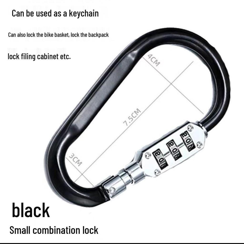 Universal Electric Vehicle Helmet Lock with Key Hook for Motorcycle Safety