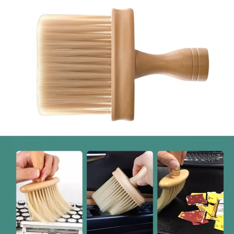 Ergonomic Wood Instrument Cleaner NonStatic Design For Delicate Piano Key And Synthesizers Keyboard Cleaning Brush
