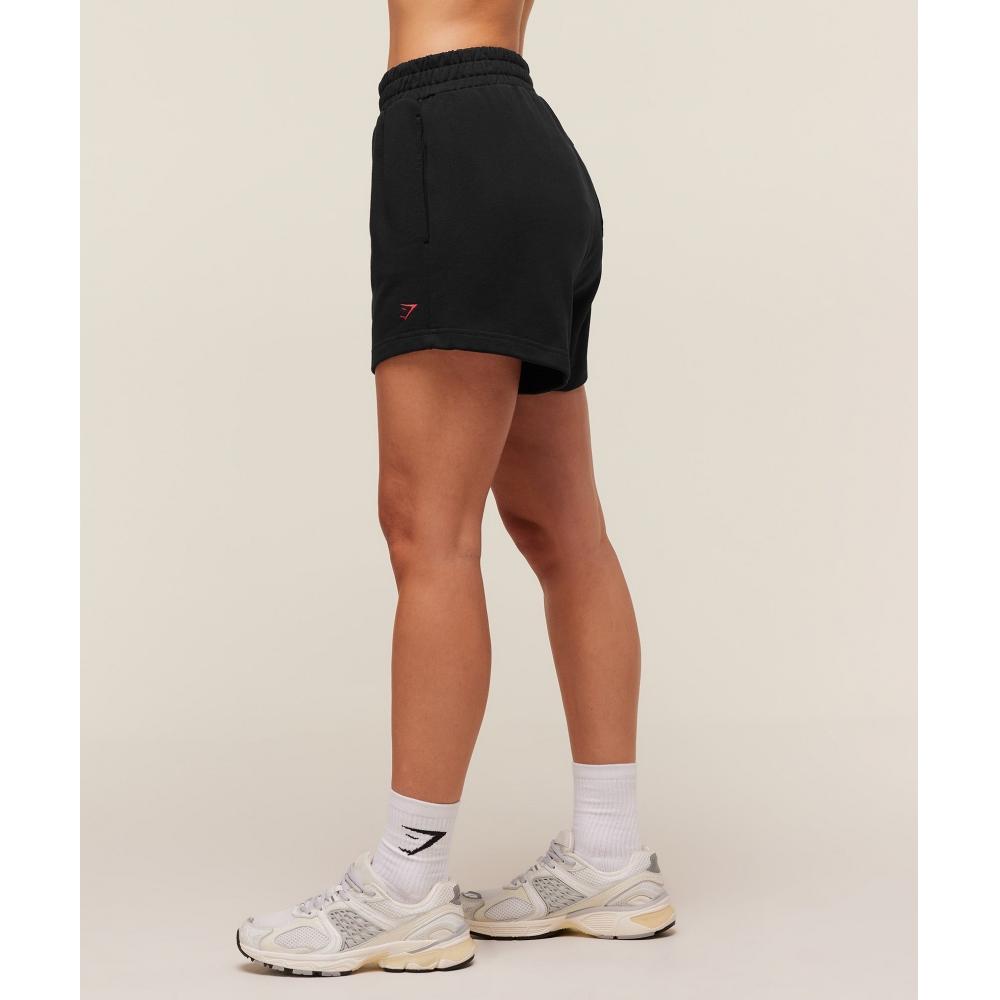 Gymshark Collegiate Graphic Short Black B4b9m Bb2j