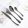 Zlaté 24 ks Zrcadlo 304 Nerezové příbory Kuchyňské Západní příbory Steak Kávový dezert Vintage Speciální vidlička nádobí