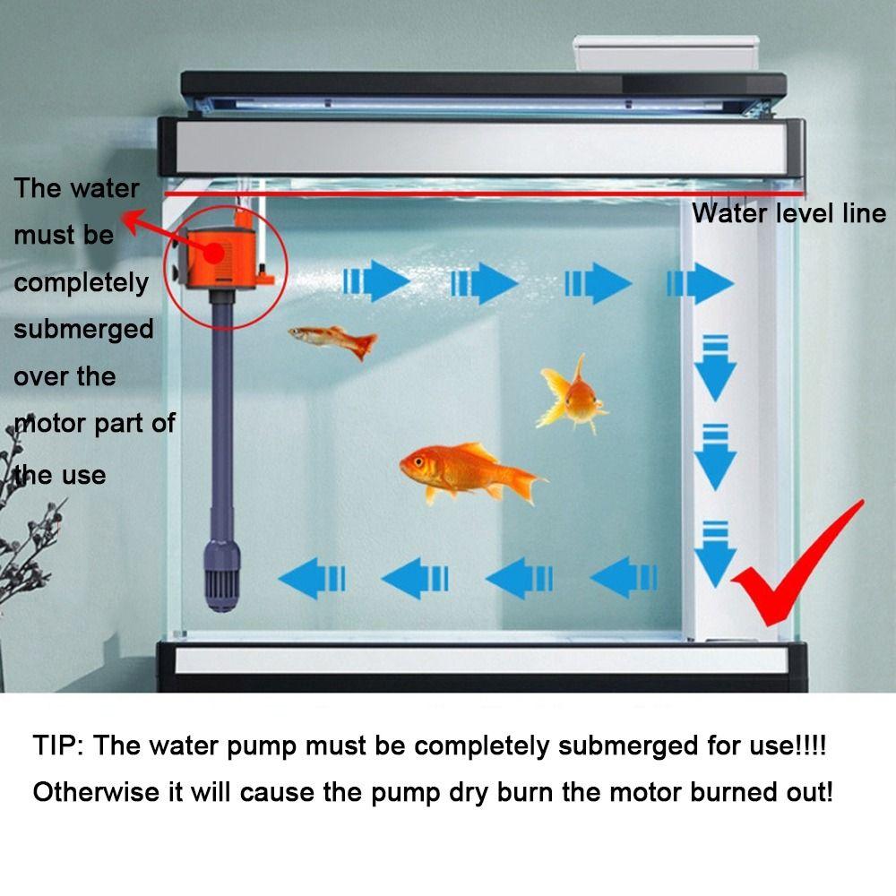 Circulating 3-in-1 Aquarium Filter Water Pump Waterproof Water Circulating Pump  Aquarium Use