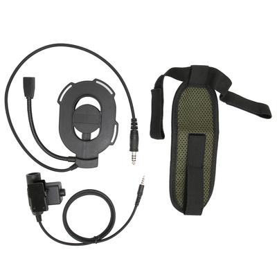 Motorradhelm Headset Einseitige Kopfhörer mit U94 PTT und Nylontape für 3,5 mm Mobiltelefon