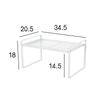 Cmaos Foldable & Stackable Kitchen Storage Shelf