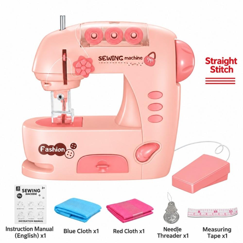Mini Kids Electric Sewing Machine with Lights Children Sewing Machine  Parent-Child Interaction