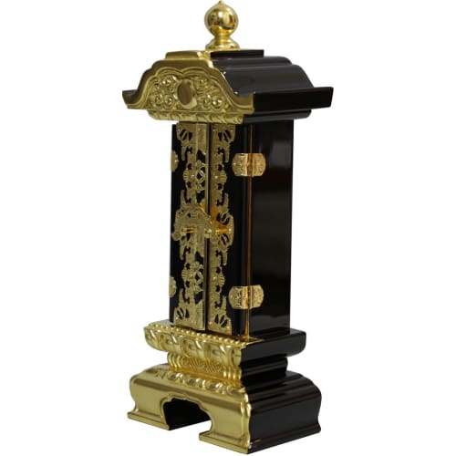 Matsuyama Shinto Buddhist Supplies Store, Single-Tiered Retractable Memorial Tablet, 3.5 Sun (approx. 22cm) In Height, Rotating Memorial Tablet, Main