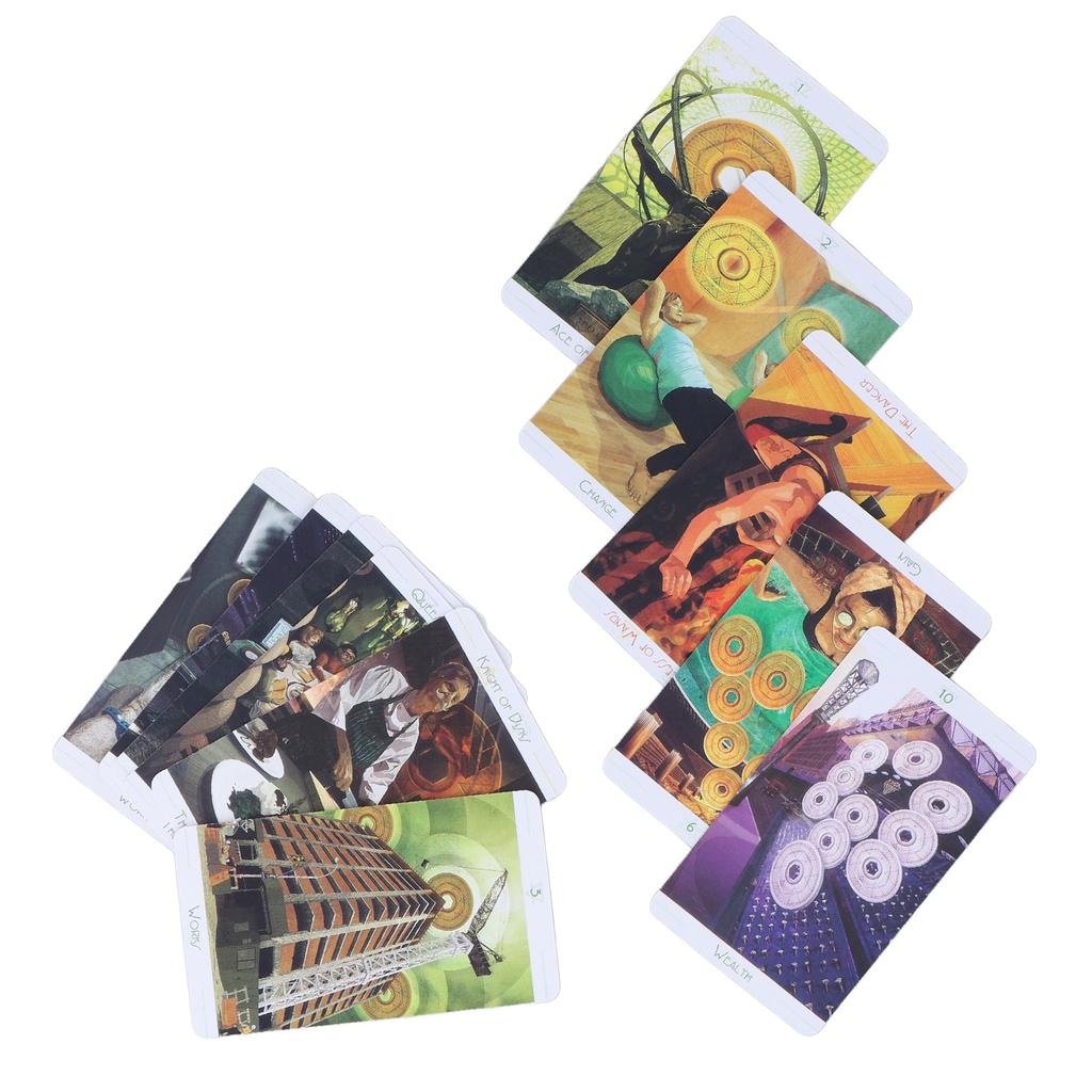 The Urban Tarot Cards 78 Decks Art Paper Smooth Divination Interactive Game Toys for Adult