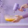 Electric Egg Beater Handheld Mixer USB-C Charging Cordless Whisk with Detachable Beaters 3 Speeds Modes Kitchen Tool for Baking Cooking
