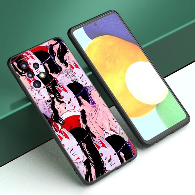 Japanischen Stil Anime Telefon Fall Für Samsung A04 A21 A30 A50 A52 S A13 A14 A22 A23 A32 A53 A73 5G a11 A12 A31 A33 A51 A70 A71 A72