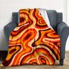 Abstract Waves Flannel Blanket Throw Blanket Soft Warm Sofa Bed Camping Home Decor Unique Christmas Gift C9261328