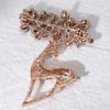 Christmas Crystal Brooch Brooch Atmospheric Clothing Accessories Animal Deer Creative Fashion Trendy Personality Pin