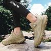 Men'S Plus Size Waterproof Hiking Shoes Four Seasons Non-Slip Outdoor Walking Shoes Youth Casual Sports Running Shoes Sneakers