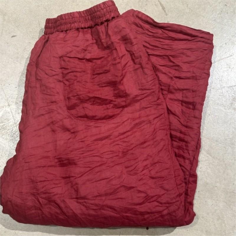 Johnature Woman Winter Niche Vintage Style Drawstring Wide Leg Pants Loose Casual Personality Retro Pants