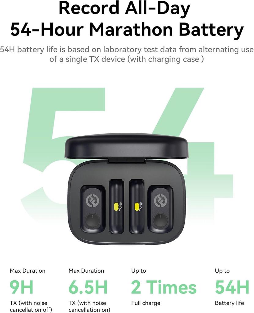 Hollyland Lark A1 Wireless Mini Microphone for iPhone & Android, 48kHz/24-bit,  Microphone for YouTube, Podcast, Vlogging