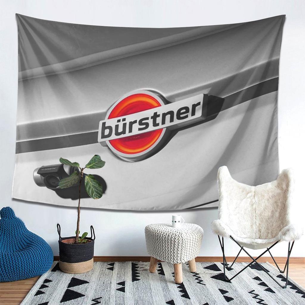 Arazzo con Logo Burstner da Appendere alla Parete Decorazione Estetica per la Casa Arazzi per la Stanza del Dormitorio
