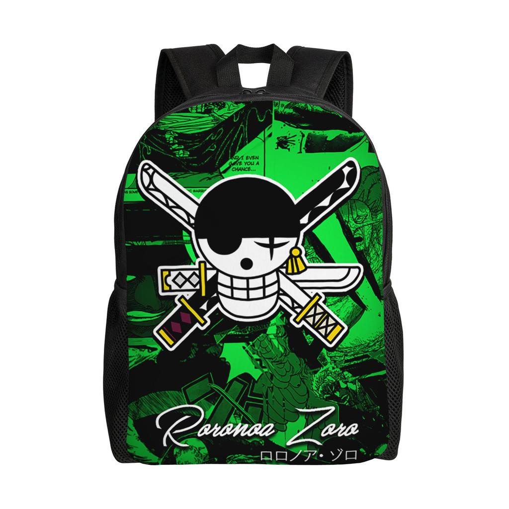 Best All Characters Anime Backpack for Men Women Student Work Daypack Pirate Flag One Piece College Shoulder Bag Lightweight