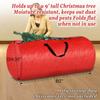 Large Christmas Tree Storage Bag Carry Handles Heavy Duty Zipper Holiday Cleanup Protects Artificial Trees 9ft Dust Moisture