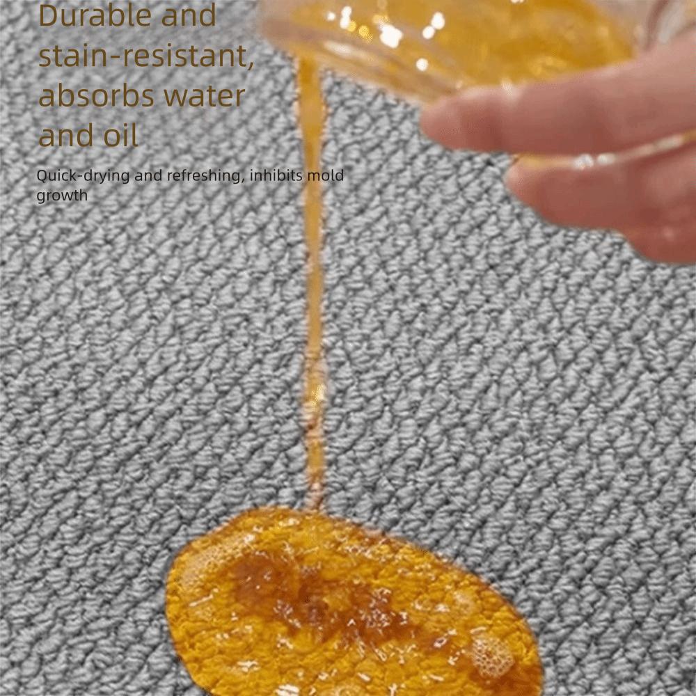 Super Absorpční Koupelnová Předložka s Lněnou Vazbou Měkký Koberec Kuchyňská Dekorace Kuchyňská Podlahová Rohož Domov