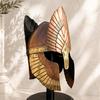 Norse Winged Helmet Steel Brass Viking Warrior Helm for Reenactment Medieval Helmet