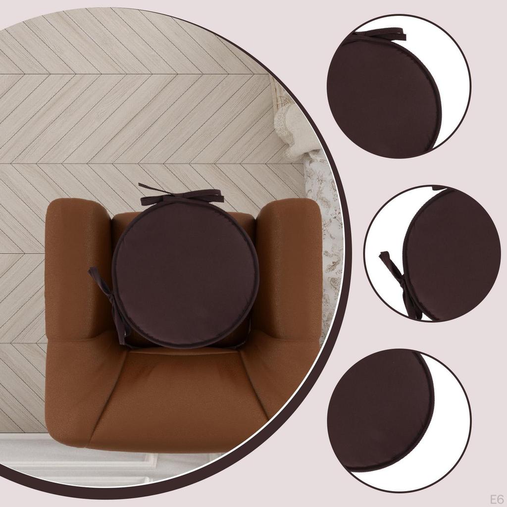 Round Chair Cushion Pad Birthday Gift Minimalist Seat with Ties for Home Decor Garden