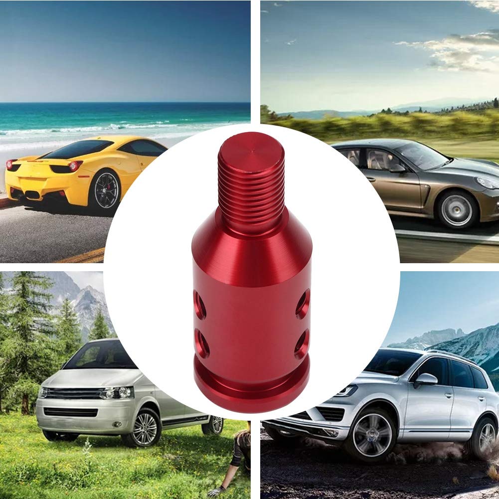 Gorgeri Shift Knob, Universal Car Shift Knob Adapter 12x1.25 (Red)