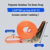 Heavy-Duty Wide & Thick Ratchet Tie-Down Straps for Cargo & Towing