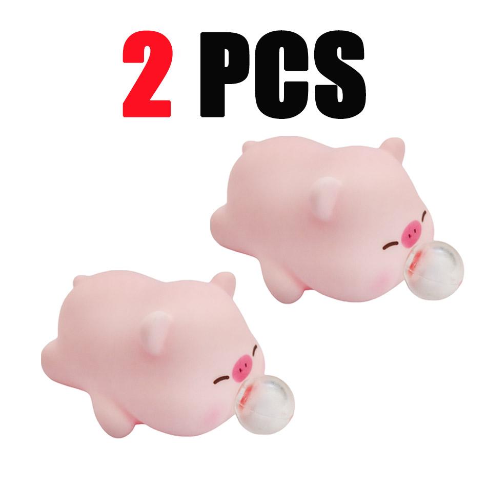 Cute Animal Bubble Squeeze Toys, Panda & Pig Slow Rebound Squishies Office Gags and Stress Relief Viral Desk Gadgets for Pranks
