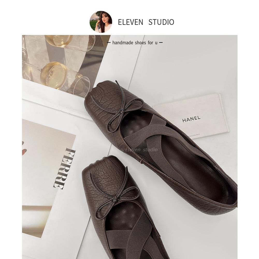 

Овчина, увеличение высоты внутри, узор слона, пятачок, французские одинарные туфли, женские, не утомляют ноги, балетки, ретро туфли Мэри Джейн 40