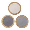 Handwoven Coaster Heat-Resistant Round Placemats Natural Non-Slip Coaster Eco-Friendly Table Decor for Home Kitchen Dining
