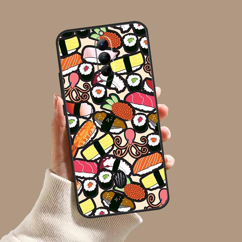 Sushi Food Case For ZTE Nubia Red Magic 10 10S 9S 8S 8 9 11 Pro Plus 6 7 6S 7S Pro 5G 6R 10 Air Cover