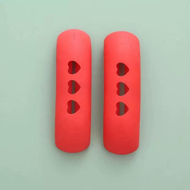 2pcs Silicone Pot Handle Cover, Creative Hollow Out Heart Detail Anti Scald Anti Slip Pot Handle Protector For Kitchen/Kitchen Gadgets/Oven Mitts