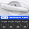 4pcs Transparent Car Door Wrist Sticker Protector Decal For BMW 1 3 5 Series X1 X4 X5 X7 G20 G38 F20 F39 F48 E46 E60 E36 E39