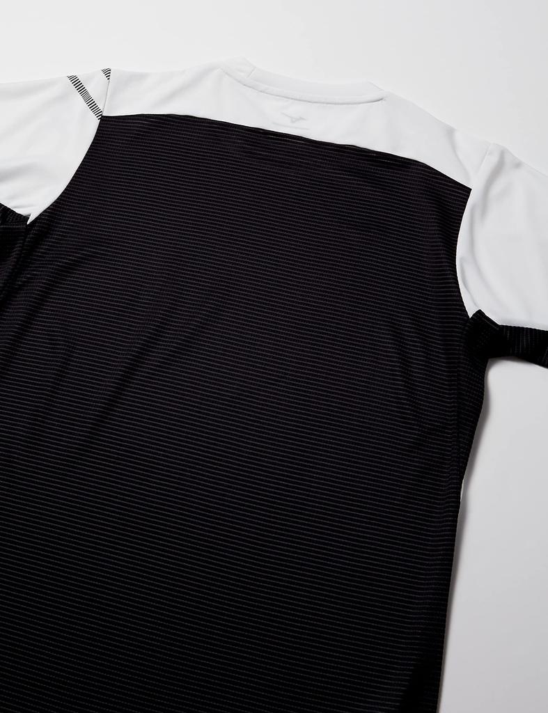 Mizuno MC Line Training Short Size S T-Shirt, Sleeve, Moisture-Wicking, Quick-Drying, White, (32MAA110)